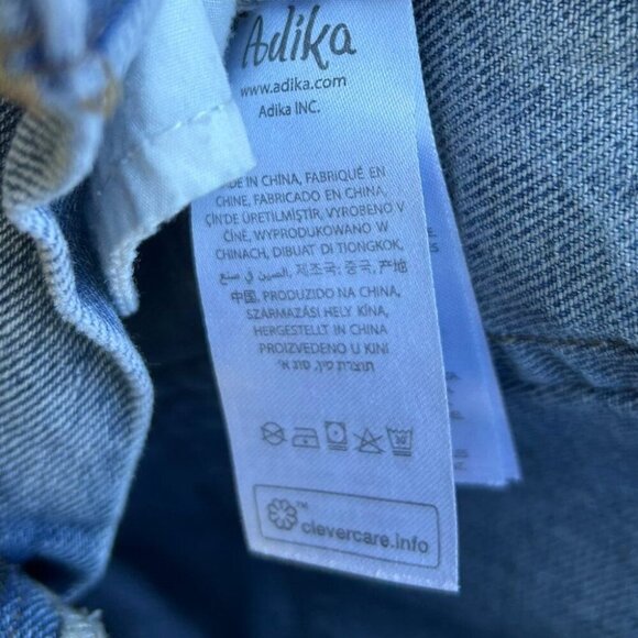 NWOT Y2K Boho Adika Butterfly Print High Waisted Jeans M - Picture 13 of 14